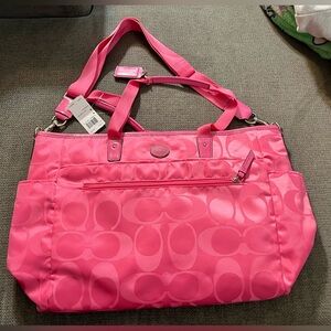 Coach New York diaper bag